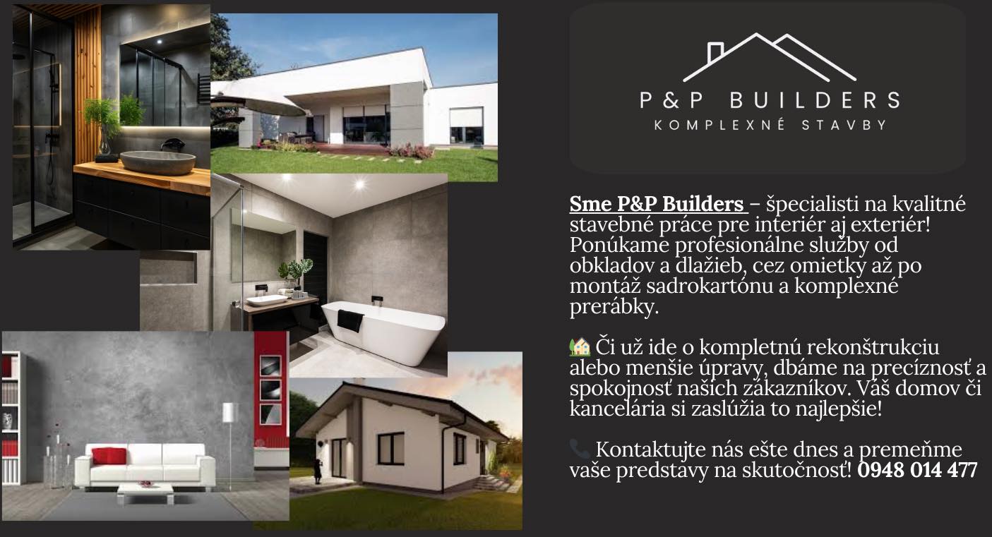 P&P Builders – Stavebné činnosti a rekonštrukcie 2